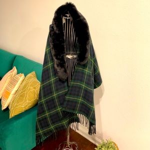 Ralph Lauren Shaw with fur NWT
